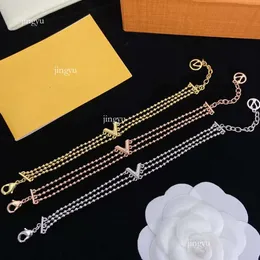 Com box clássico cubano 3chains Bracelets para homens e mulheres pulseiras de grife, GOL 976471 de alta qualidade GOL 976471