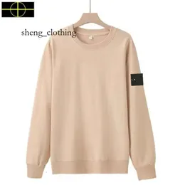 Plus Szie Coat Stone Jacket Island Classic Basic Long-Sleeved Round Neck Sweater T-Shirt European och American Trendy Men's Women's Fashion Trend 9212