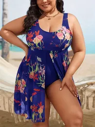 Women's Swimwear 2024 Trendy One Piece Swimsuit Slip Dress Briefs Large Size XL- 5XL Bikini Beach Costumes Wholesale And Retail