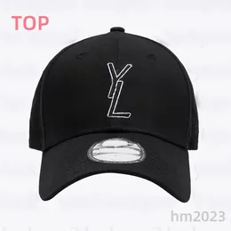 Fashion Designer Hat Logo y Hochqualität Feste Farbsticker Buchstaben Kappen Sporttemperament Style Ball Hut Männer Frauen Baseball Cap