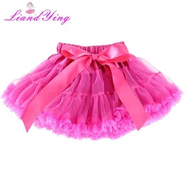 Tutu Kleid flauschiger Chiffon Pettiskirts Baby Mix Farben Tutu Röcke Mädchen Prinzessin Tanzparty Tüllrock Petticoat Großhandel D240507