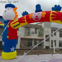 Großhandel 10 m (32,8 Fuß) hohe oder maßgeschneiderte aufblasbare Clown Arch Circus Entertainment -Eingangsbogen mit freiem Gebläse für Dekoration oder Veranstaltung