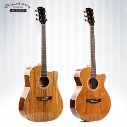 Гитарная гитарная акустическая грецкая электрическая стая 40 41 дюйма Highgloss Guitarra 6 Strings Folk Pop Установка