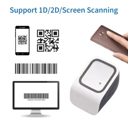 Skanery 1D 2D QR Desktop Barcode Platform Scanner Platforma Handsfree USB Wired Kod kod kreskowy Wtyczka Skaner Scanner Kompatybilna z oknem Android