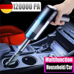 Car Carum Cleaner 120000PA Machine Machine Mini Mini Wireless Portable Hand للأجهزة المنزلية 240420