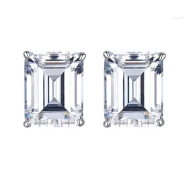 S925 Sterling Silver Moissanite Diamond Earrings Female Senior Contracted Joker Small Euramerican Popularity Jewelry