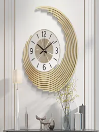 Золотые большие креативные настенные часы гостиные современные простые домашние часы искусство декоративное местоположение De Pared Moderno Wall Decor W6C5800972