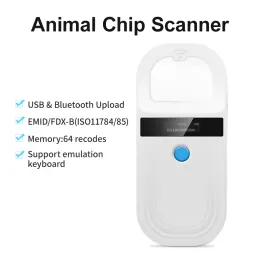 Skannrar 134,2 kHz FDXB ISO11784/5 USB Handhållen RFID Lector Leitor Tag Animal Microchip Reader Scanner Pet