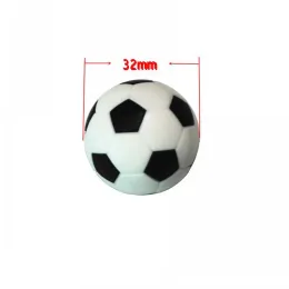 Tabelas Bolas de Póbola10 PCs 32 mm Mini Bolas de Futebol Bolas de Póbola de Póbola Black e Branca