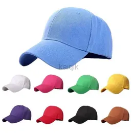 Capsini a sfera da donna Donne a colori multipli berretto da baseball tappo a punta di colore solido regolabile unisex papà primavera papà cappello sportivo berretto da baseball d240507