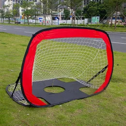 2 In 1 Training Goal Portable Foldable Football Goals Small Soccer Target Net Lightweight for Indoor Outdoor 240507