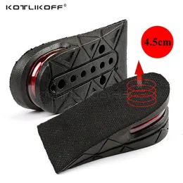 Kotlikoff 보이지 않는 높이 증가 삽입 가능한 2 층 3cm4.5cm 에어 쿠션 패드 엘리베이터 밑창 insoles 신발 240506