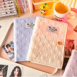 Álbuns Iffvgx Kawaii Kpop Binder Photocard Holder Idol Card álbum com 20pcs 3 polegadas Páginas internas Fotocards Coletar artigos de papelaria