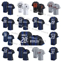 Dorosły Miguel Cabrera 2024 City Connect Tigers Jersey Matt Vierling Javier Baez Jake Rogers Riley Greene Spencer Torkelson Carson Kelly Meadows Zach McKintry