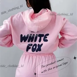 White Foxs Hoodie Tracksuit Sets Cloding Set Women Frühling Herbst Winter Winter neu