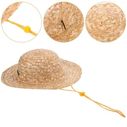 Berets Children's Straw Hat Gase na plaży Party Favors Farmer Costume Hats for Kids Sun