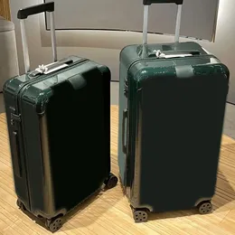 Top 10A Fashion Trolley Case 21-33 pollici a cinque dimensioni Designer Botti bagagli Case di imbarcazione di grande capacità per viaggi per viaggi bagni per il tempo libero unisex Black White Spinner Suitcase