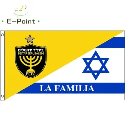 Accessori Beitar Jerusalem Fc La Familia Flag 60x90cm (2x3ft) 90x150 cm (3x5 ft) Banner per la casa e il giardino