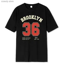 Camisetas masculinas Brooklyn 36 Art Tter Retro Design Cartoons Roupas de impressão MA BULHAB TSHIR