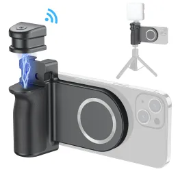 Stand Magnetic Telefono Mano a mano per la maniglia Bluetooth portatile MagSafe con otturatore di controllo remoto e supporto per treppiede a vite standard da 1/4 "