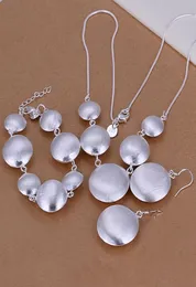 Whole lowest Christmas gift 925 Sterling Silver Fashion NecklaceEarrings set QS0128367988
