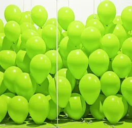 Party Decoration 85st Set 10 Inch Lime Green Latex Balloons 32.8ft Gold Aluminium Foil Takdekorationer Ballong