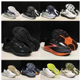 مصمم جديد بروكس جليسرين GTS 20 Ghost 15 16 Running Shoes for Men Women Designer Sneakers Hyperion Tempo Triple Black White Yellow Outdoor Trainers