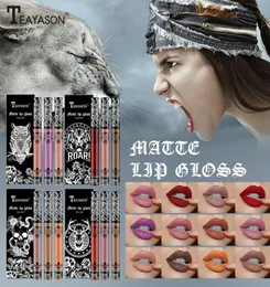 Teayason Makeup 3st Liquid Lipstick Lip Gloss Set Professional Matte Lipgloss Lip Kit Långvarig kosmetik Maquiagem1642085