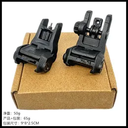 Tactical Accessories nylon Folding Flip Up Sight Back Up Set Front Rear Sights for 20mm Rail