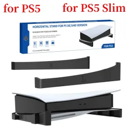 RACKS 2PC/SET OHELITAL STIND STIND FOR PS 5 PS5 Digital/Optical Drive Edition Console Dock Uchwyt Mount White/Black Stand