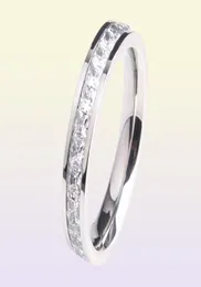 Yhamni Luxury Lovely Gift Rings Silver Color Micro Inlay Full Zirconia Diamond Diamante Gioielli Ringi per ragazze B6644231