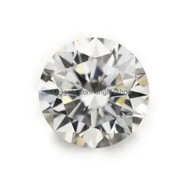 Loose Gemstones 100Pcs 5A Grade White 0.81.7Mm Cubic Zirconia Stone Round Cut Cz Synthetic Gems Drop Delivery Jewelry Dhtyc