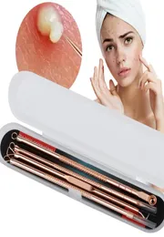 4 PCS Akne Tweezer Comedo Makine Seti Kaldırma Sivilce İğne Kara Başlı Çıkartma Siyah Kafa Çıkarıcı Comedone Aracı Lady 8213693