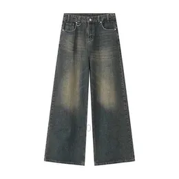 Jeans maschile jeans jeans syuhgfa pantaloni battiti vintage 2023 streetwear gamba larga pantaloni sciolti alla moda in difficoltà