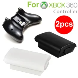 مكبرات الصوت 2/4pcs لأجهزة Xbox 360 البلاستيكية AA البطارية الخلفية تغطية الخلفية Microsoft حاوية مربع تخزين البطارية Microsoft