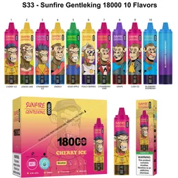 Ny släppt Sunfire 18000 Puffs 0% 2% 3% 5% Nic engångsvap J N R SHISHA HOOFAH CROWN BAR 18000 E Cigaretter Puff 18K 20K Puff Bar 25 ml Förordnad vs Bang 12k 15K Puff Vap sv