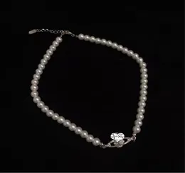 New boutique ladies pendant full of diamonds Saturn pearl necklace clavicle chain neck chain love gift clothing accessories 6980600