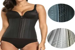 Latex -Taillen -Trainer Shaper Corsett Bauch schlanker Unterwäsche Gürtelscheide Körpermodelliergurt 25 Stahlboncher 131409286012073