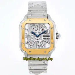 Eternity relógios V3 Atualização versão RRF 0015 Horloge Skeleton LM 0012 Swiss Ronda 4S20 Quartz masculino Two Tone Gold Quick Desmontbl 2285