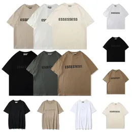 T-Shirt essentialsshirt Mens T Shirts Thick Cotton Version Summer Women Designers TShirt Fashion Tops Man Casual Letter Polos Clothing Clothes Tees 2024 S-XXXL