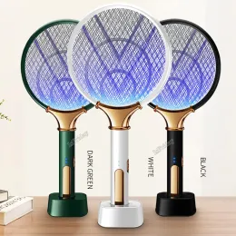 Zappers 1200MAH Electric Mosquito Swatter LED Rechargeable Anti Fly Bug Zapper Killer Trap Insect Racket Pest Control製品