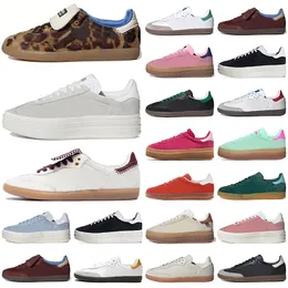 2024 Sapatos casuais ousados designers femininos tênis rosa plataforma de brilho sapato laranja chiclete vegano og calçado branco verde camurça interna homens mulheres treinadores esportivos ao ar livre