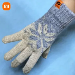 Gloves Xiaomi Touch Screen Wool Gloves High Quality Mitten Thicken Warm Wool Cashmere Solid Autumn Winter Wool Gloves