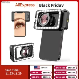 Mini Kameralar Apeksels Yeni Yükseltilmiş HD 15x Ultra Makro Lens LED Dolgu Işığı ile Evrensel Fikstür Makro Lens ve tüm Akıllı Telefonlar WX