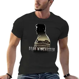 Camisetas masculinas Dean Winchesters Shadow (tipo 2) Camiseta masculina Camiseta de verão Camiseta personalizada HEAT Mens Vintage T-Shirtl2405