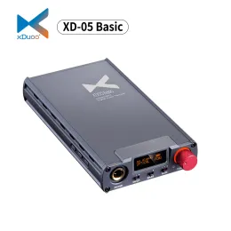 アンプXDUOO XD05 BASIC HEADPHONE AMPLIFIER ESS9018K2M 384KHZ DSD256 XU208 XD05 BASIC HIFI Protable HeadPhone Amplifier