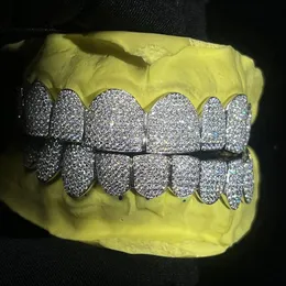 Custom Iced Out Teeth 925 Silver 18K 14K 10K Gold 240418