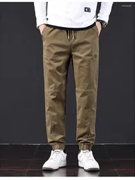 Calças masculinas Casual solto para a versão coreana da moda e versátil com uma sensação de cortina larga pernas largas comprimento do piso