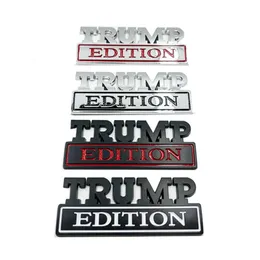 Party Sticker Decoration Favor Metal Car US Presidential Election Trump Supporter Body Leaf Board Banner 7.3X3cm
