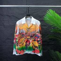 2# роскошные дизайнерские рубашки Мужские модные геометрические принципы для боулинга рубашка Hawaii цветочные повседневные рубашки мужчины Slim Fit сорт с коротким рукавом M-XXXL# 321